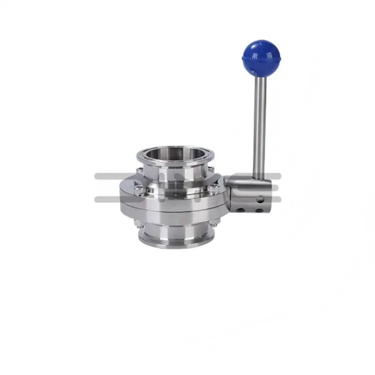 Санітарний затискний поворотний клапан